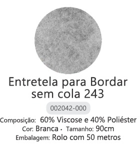 Entretela 243 51020 P/Bordar S/Cola