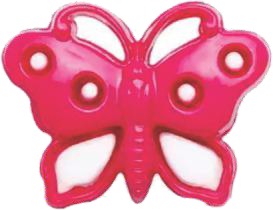 Botão KR 6039 Borboleta