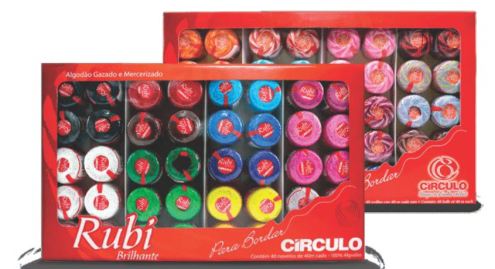 Linha Círculo Rubi Sortida C/40UN Lisa
