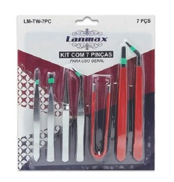 KIT Pinças P/USO Geral LM-TW-7PC