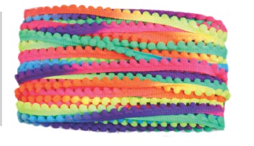 Fita Pompom 20MM C/25M 002 Multicor Claro