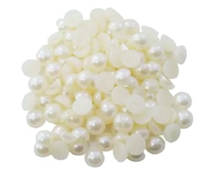 Pérola Meia IMP.10MM C/500G Amarelo Canário